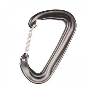 Outdoor hook rock climbing camping main lock carabiner multi-function nut mountaineering hook mountaineering buckle outdoor quick catch quick fall equipment safety lock d-type screw lock main lock aviation aluminum alloy