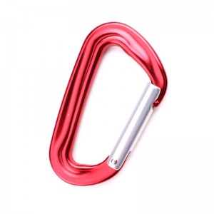 Outdoor hook rock climbing camping main lock carabiner multi-function nut mountaineering hook mountaineering buckle rapid fall equipment safety lock d-type screw main lock aviation aluminum alloy