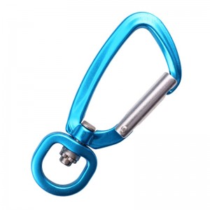 High quality carabiner large pull aviation aluminum mountaineering buckle large animal traction dog buckle climbing hammock yoga quick clasp