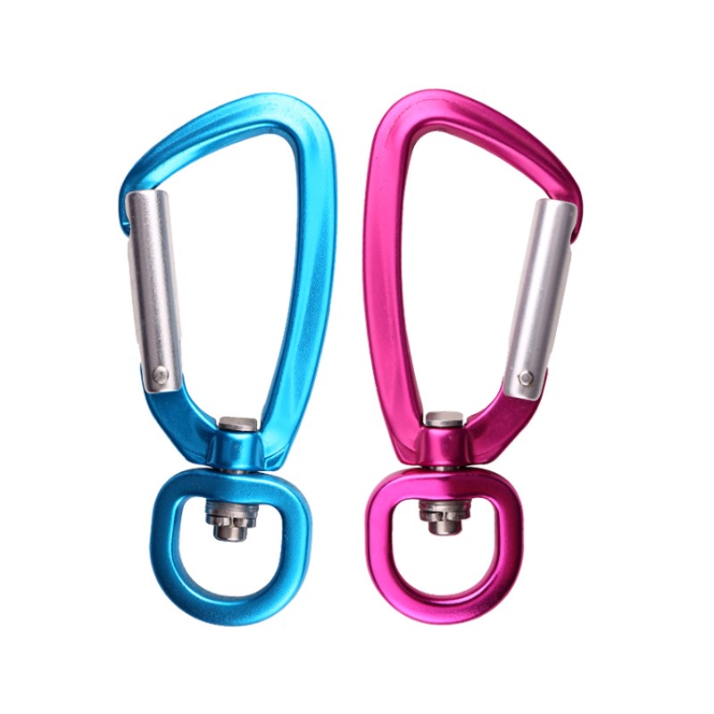 High quality carabiner large pull aviation aluminum mountaineering buckle large animal traction dog buckle climbing hammock yoga quick clasp