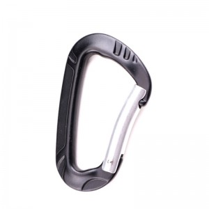 Outdoor hook rock climbing camping main lock carabiner outdoor quick catch quick fall equipment safety lock probing hole D shape dog buckle pet buckle empty aluminum alloy carabiner