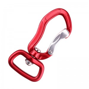 Outdoor hook climbing camping main lock Stainless steel spring rod carabiner multi-function carabiner outdoor quick catch quick fall equipment safety lock with hook animal clips dog clips aviation aluminum alloy