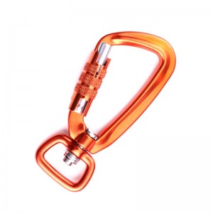 Outdoor hook rock climbing camping main lock  Two lock carabiner multi-function nut  carabiner outdoor quick catch quick fall equipment safety lock probing hole d-type wire lock main lock aviation aluminum alloy