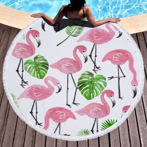 Fringed beach towel printed beach towel can be customized